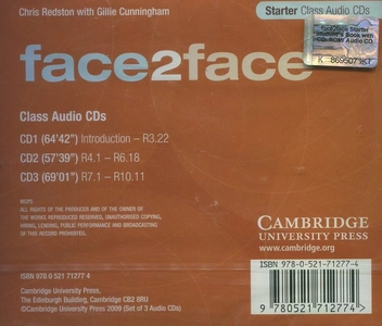 Бумажная книга «Face2face. Starter Class Audio CD Set (3 CD)», авторов Джилли Каннингем, Крис Редстон - фото №3 - миниатюра