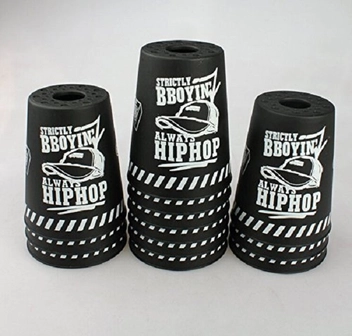  «Іграшка-головоломка YJ Speed ​​Flying Cups with Bag Graffiti Black (YJTB09)», бренду YJ - фото №5 - мініатюра