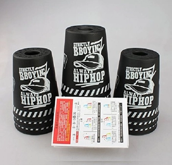  «Іграшка-головоломка YJ Speed ​​Flying Cups with Bag Graffiti Black (YJTB09)», бренду YJ - фото №6 - мініатюра