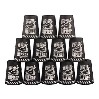 «Іграшка-головоломка YJ Speed ​​Flying Cups with Bag Graffiti Black (YJTB09)», бренду YJ - фото №1 - мініатюра