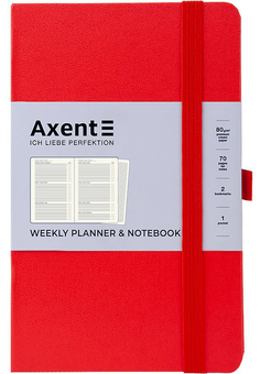  «Еженедельник недатированный Axent Partner Strong Красный (8602-21-05-a)», бренда Axent - фото №1 - миниатюра