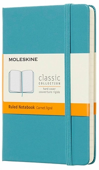  «Блокнот Moleskine Classic маленький линия океанский синий (MM710B35)», бренда Moleskine - фото №1 - миниатюра