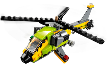  «Конструктор LEGO Creator Приключение на вертолёте 114 деталей (31092)», бренда LEGO - фото №2 - миниатюра