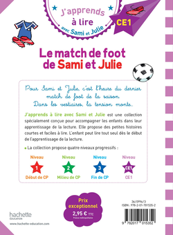 Бумажная книга «Sami et Julie CE1 Le match de foot de Sami et Julie», авторов Сандра Лебрун, Лоик Одрейн, Тереза ​​Бонте - фото №2 - миниатюра