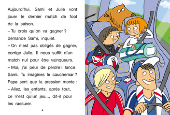 Бумажная книга «Sami et Julie CE1 Le match de foot de Sami et Julie», авторов Сандра Лебрун, Лоик Одрейн, Тереза ​​Бонте - фото №3 - миниатюра