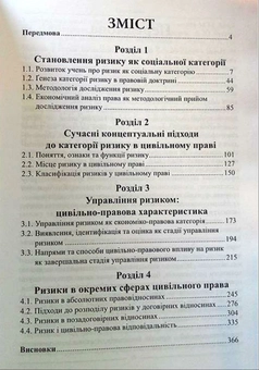 Паперова книга «Ризики в цивільному праві», автор М. Великанова - фото №3 - мініатюра