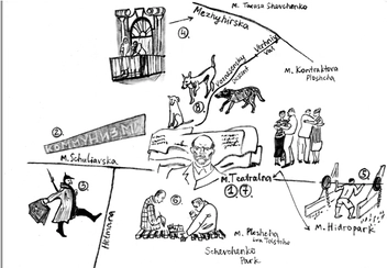Бумажная книга «Інший Київ. Альтернативний путівник Києвом / Diffrerent Kyiv: Alternative Guide to Kyiv», авторов Татьяна Кремень, Артем Франков, Станислав Цалик, Анна Хвыль, Алевтина Кахидзе, Алексей Радинский, Ирина Бондаренко, Сергей Машкин, Александр Володарский, Ангелина Карякина, Елизавета Киризий - фото №9 - миниатюра