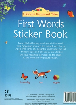 Паперова книга «First Words Sticker Book», автор Гізер Амері - фото №3 - мініатюра