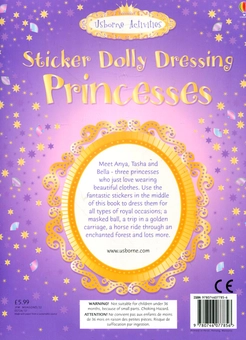 Бумажная книга «Sticker Dolly Dressing. Princesses», автор Фиона Уотт - фото №3 - миниатюра