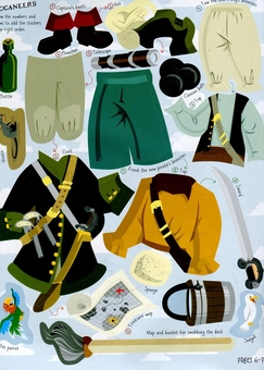 Бумажная книга «Sticker Dressing. Pirates», авторов Кейт Дэвис, Луи Стоуэлл - фото №5 - миниатюра