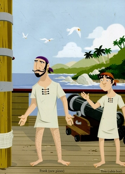 Бумажная книга «Sticker Dressing. Pirates», авторов Кейт Дэвис, Луи Стоуэлл - фото №4 - миниатюра