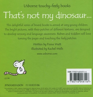 Бумажная книга «That's not my dinosaur», автор Фиона Уотт - фото №3 - миниатюра