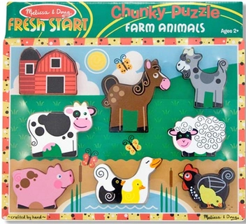  «Пазл Melissa & Doug Ферма (MD3723)», бренда Melissa & Doug - фото №2 - миниатюра