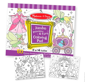 «Набор раскрасок Melissa & Doug Принцесса и фея (MD4263)», бренда Melissa & Doug - фото №3 - миниатюра