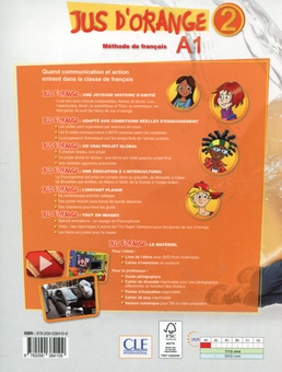 Бумажная книга «Jus D'orange 2 A1 Livre (+ DVD-ROM)», авторов Адриан Кабрера, Адриен Пайе, Мануель Виейра, Эмилио Руис, Изабель Рубио - фото №2 - миниатюра