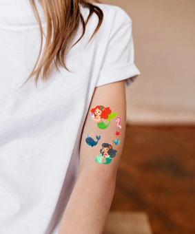 «Тимчасове тату Tattooshka Русалочки з блискітками (WS-E046)», бренда Tattooshka - фото №4 - миниатюра