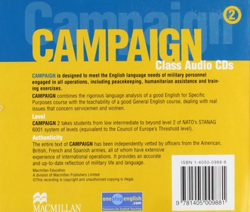 Бумажная книга «Campaign 2. English for the Military (3 CD-ROM)», авторов Саймон Меллор-Кларк, Ивонн Бейкер де Альтамирано - фото №2 - миниатюра
