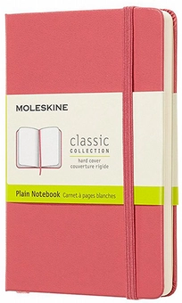  «Блокнот Moleskine Classic маленький нелинованный пастельно-розовый (QP012D11)», бренда Moleskine - фото №1 - миниатюра