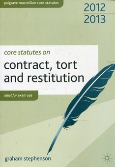 Бумажная книга «Core Statutes on Contract, Tort and Restitution», автор Грэм Стивенсон - фото №2 - миниатюра