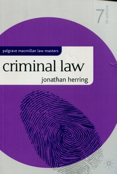Бумажная книга «Criminal Law», автор Джонатан Херринг - фото №2 - миниатюра