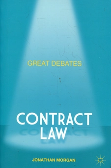 Бумажная книга «Great Debates in Contract Law», автор Джонатан Морган - фото №1 - миниатюра
