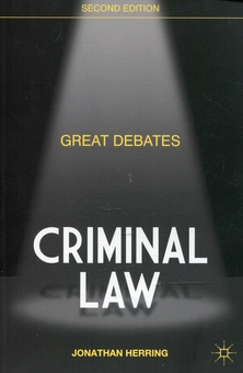 Паперова книга «Great Debates in Criminal Law», автор Джонатан Херрінг - фото №3 - мініатюра