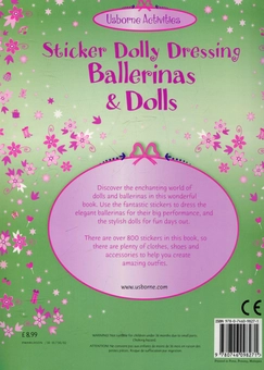 Бумажная книга «Sticker Dolly Dressing. Dolls and Ballerinas», автор Фиона Уотт - фото №3 - миниатюра