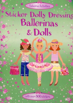 Бумажная книга «Sticker Dolly Dressing. Dolls and Ballerinas», автор Фиона Уотт - фото №2 - миниатюра