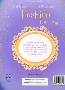 Бумажная книга «Sticker Dolly Dressing. Fashion Long Ago», автор Люси Боумэн - фото №3 - миниатюра