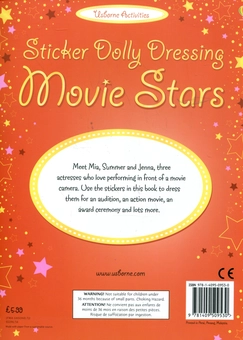 Бумажная книга «Sticker Dolly Dressing. Movie Stars», автор Фиона Уотт - фото №3 - миниатюра