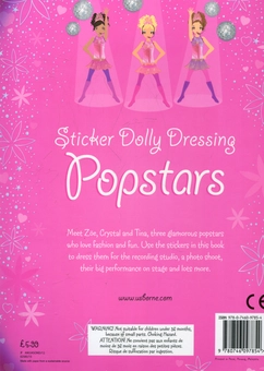 Бумажная книга «Sticker Dolly Dressing. Popstars», автор Фиона Уотт - фото №3 - миниатюра