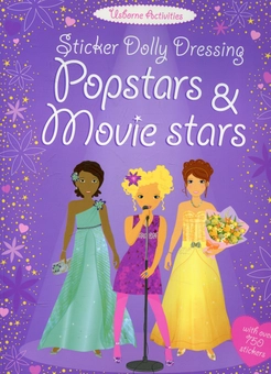 Бумажная книга «Sticker Dolly Dressing. Popstars and Movie Stars», автор Фиона Уотт - фото №1 - миниатюра