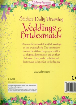 Бумажная книга «Sticker Dolly Dressing. Weddings and Bridesmaids», автор Фиона Уотт - фото №3 - миниатюра