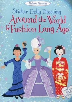 Бумажная книга «Sticker Dolly Dressing. Around the World and Fashion Long Ago», автор Эмили Боун - фото №1 - миниатюра