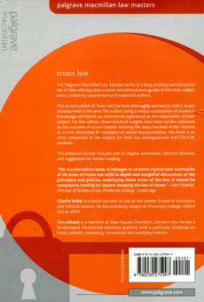 Бумажная книга «Trusts Law», авторов Чарли Вэбб, Тим Акко - фото №3 - миниатюра
