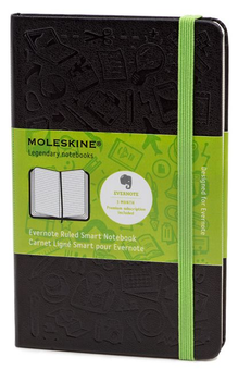 «Карманная записная книжка Moleskine Evernote Черная в линию (MM710EVERF#978-88-6613-760-3)», бренда Moleskine - фото №2 - миниатюра
