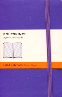  «Карманная записная книжка Moleskine Classic Coloured Фиолетовая в линию (MM710H1F#978-88-6613-642-2)», бренда Moleskine - фото №2 - миниатюра