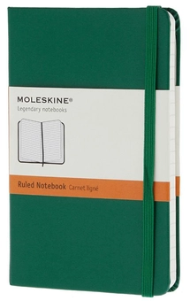  «Карманная записная книжка Moleskine Classic Coloured Зеленая в линию (MM710K1F#978-88-6613-627-9)», бренда Moleskine - фото №1 - миниатюра