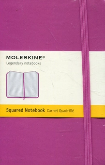  «Карманная записная книжка Moleskine Classic Coloured Маджента в клетку (MM712D1F)», бренда Moleskine - фото №2 - миниатюра