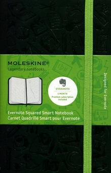  «Карманная записная книжка Moleskine Evernote Черная в клетку (MM712EVERF#978-88-6613-762-7)», бренда Moleskine - фото №14 - миниатюра