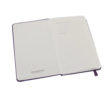  «Карманная записная книжка Moleskine Classic Coloured Фиолетовая в клетку (MM712H1F#978-88-6613-643-9)», бренда Moleskine - фото №7 - миниатюра