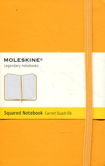  «Карманная записная книжка Moleskine Classic Coloured Оранжевая в клетку (MM712M2F#978-88-6613-634-7)», бренда Moleskine - фото №2 - миниатюра