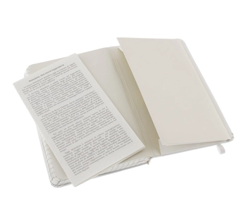  «Карманная записная книжка Moleskine Classic White Белая в клетку (MM712WHF#978-88-6613-718-4)», бренда Moleskine - фото №7 - миниатюра