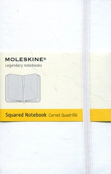  «Карманная записная книжка Moleskine Classic White Белая в клетку (MM712WHF#978-88-6613-718-4)», бренда Moleskine - фото №2 - миниатюра