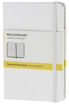  «Карманная записная книжка Moleskine Classic White Белая в клетку (MM712WHF#978-88-6613-718-4)», бренда Moleskine - фото №1 - миниатюра