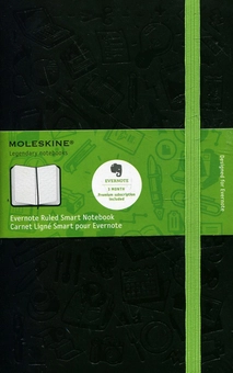  «Записная книжка Moleskine Evernote Черная в линию (QP060EVERF#978-88-6613-761-0)», бренда Moleskine - фото №14 - миниатюра