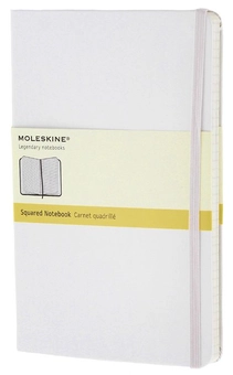  «Записная книжка Moleskine Classic White Белая в клетку (QP061WHF#978-88-6613-721-4)», бренда Moleskine - фото №1 - миниатюра