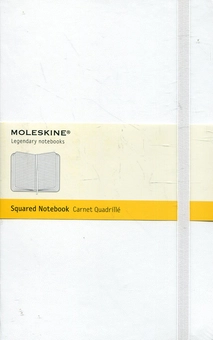 «Записная книжка Moleskine Classic White Белая в клетку (QP061WHF#978-88-6613-721-4)», бренда Moleskine - фото №8 - миниатюра