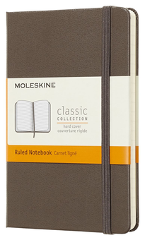  «Карманная записная книжка Moleskine Classic линейка коричневая (MM710P14)», бренда Moleskine - фото №1 - миниатюра