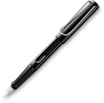 «Ручка чорнильна Lamy Safari Сяюча Чорна F (4014519279334)», бренду Lamy - фото №1 - мініатюра